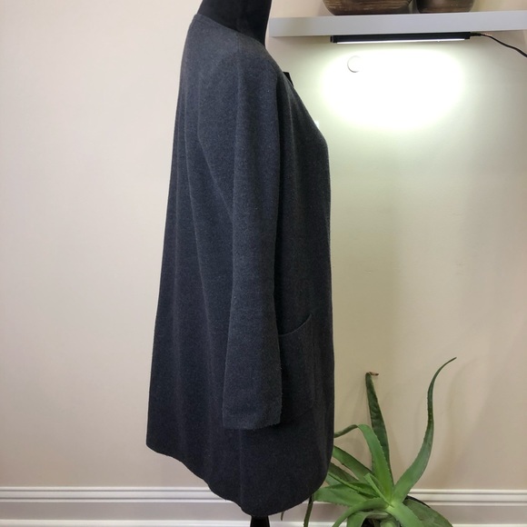 J Crew Cocoon Charcoal Gray Merino Wool Cardigan XXS - Picture 7 of 8